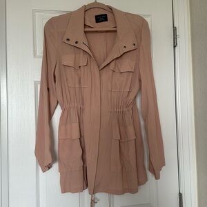 Pink light weight coat